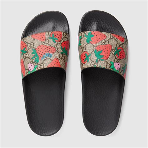 gucci slides cherry|gucci slides.